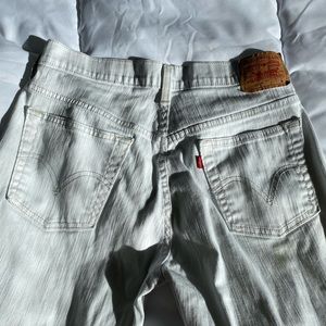 90s white bootcut original levi jeans